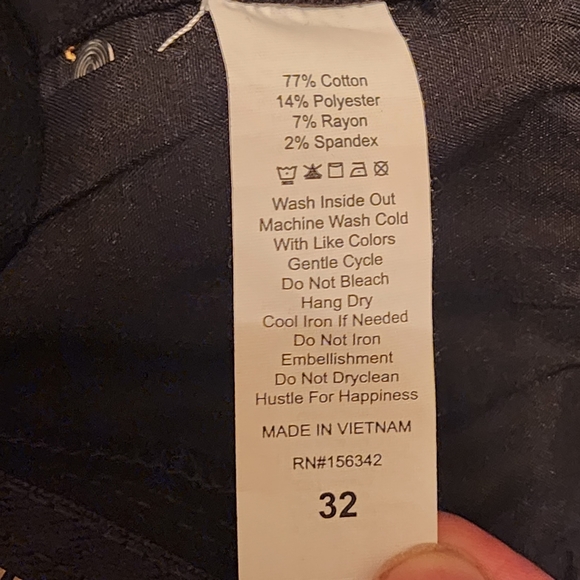 (Rescent) Rive Jeans Womens Size 32 Stretch - Picture 4 of 4